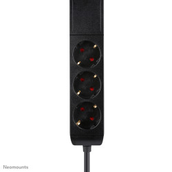 Neomounts DS22-840BL6 elektros tinklo ilgintuvas 1,4 m 3 AC išvestis(ys / čių) Vidaus Juoda