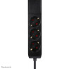 Neomounts DS22-840BL6 elektros tinklo ilgintuvas 1,4 m 3 AC išvestis(ys / čių) Vidaus Juoda