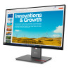 Lenovo ThinkVision P24QD-40 kompiuterio monitorius 60,5 cm (23.8") 2560 x 1440 pikseliai Quad HD LCD Juoda