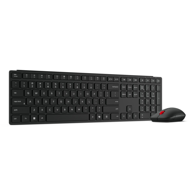 Lenovo 4X31S04854 keyboard Mouse included Home/Office RF Wireless + Bluetooth Nordic Black