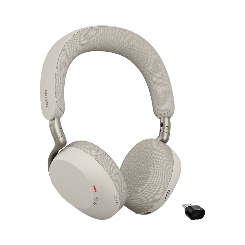 Jabra Evolve3 75 MS + Link 390c Headset Wireless Head-band Calls/Music USB Type-C Bluetooth Grey
