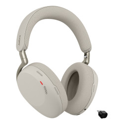 Jabra Evolve3 85 MS + Link 390c Headset Wireless Head-band Calls/Music USB Type-C Bluetooth Grey