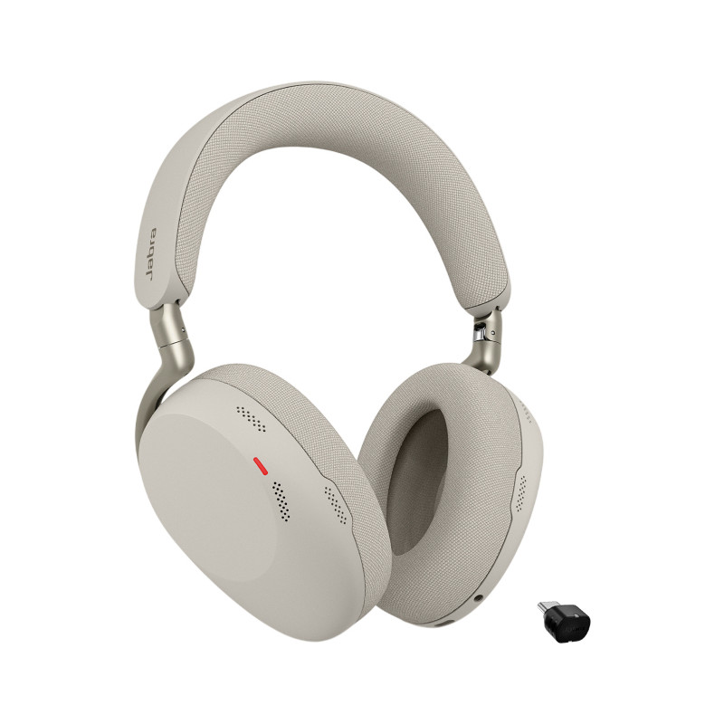 Jabra Evolve3 85 MS + Link 390c Laisvų rankų įranga Bevielis Su lankeliu Skambučiai / muzika C tipo USB Bluetooth Pilka