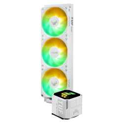 ASUS TUF Gaming LC III 360 ARGB White Edition Kompiuterio korpusui Universalusis skystinis aušintuvas 12 cm Balta