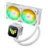ASUS TUF GAMING LC III 240 ARGB WHT Procesorius Universalusis skystinis aušintuvas 12 cm Balta