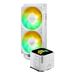 ASUS TUF GAMING LC III 240 ARGB WHT Procesorius Universalusis skystinis aušintuvas 12 cm Balta