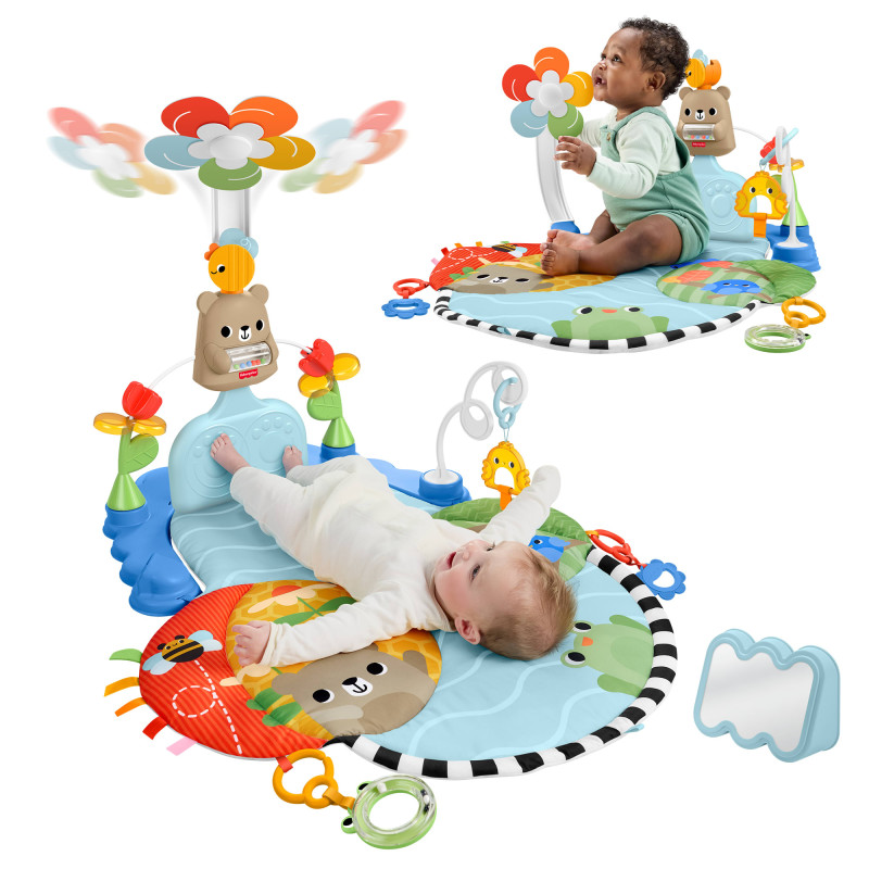 Fisher-Price HYR60 baby gym/play mat Fabric, Plastic Multicolour