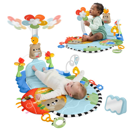 Fisher-Price HYR60 baby gym/play mat Fabric, Plastic Multicolour