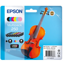 Epson 250 Violin Claria Photo HD ink cartridge 1 pc(s) Original Standard Yield Black, Cyan, Light Cyan, Light magenta, Magenta, 