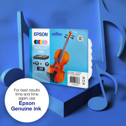 Epson 250 Violin Claria Photo HD rašalo kasetė 1 vnt Originalus Standartinė išeiga Juoda, Žydras, Šviesus Cyan, Šviesi Magenta, 