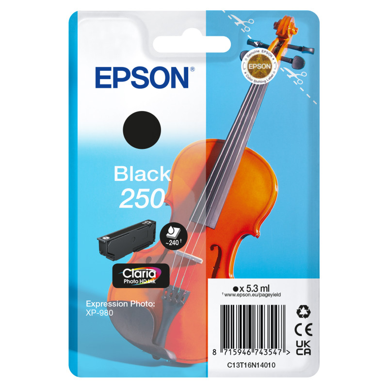 Epson 250 Violin Claria Photo HD ink cartridge 1 pc(s) Original Standard Yield