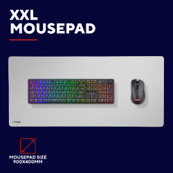Trust GXT 759W Žaidimo pelės padėkliukas Balta