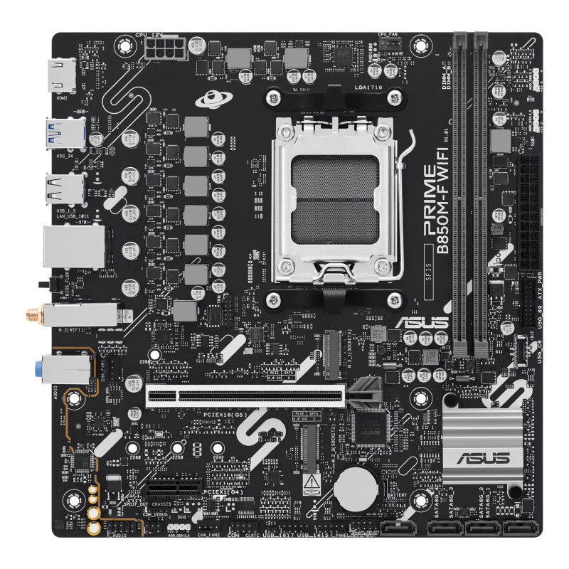 ASUS PRIME B850M-F WIFI AMD B850 AM5 lizdas „micro ATX“