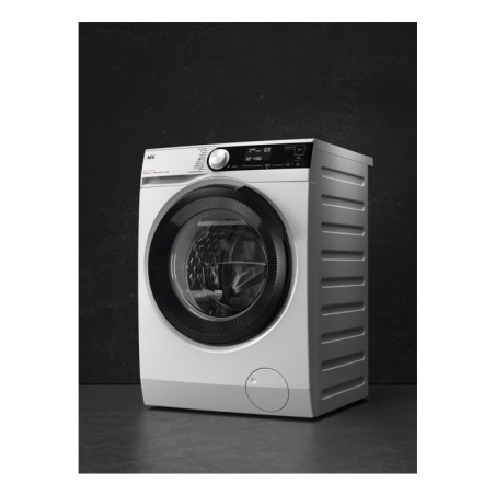 AEG Serie 8000 LR834F96W skalbimo mašina Pakraunama per priekį 9 kg 1600 RPM Balta