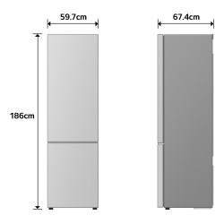 LG GBBS312AEV Pastatomi 333 L Juoda