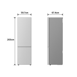 LG GBBS525CPY Pastatomi 375 L Sidabras