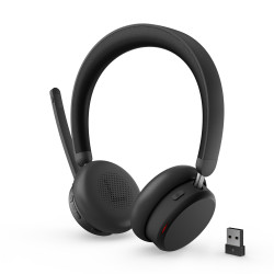 Lenovo ANC Headset 6550 Laisvų rankų įranga Bevielis Su lankeliu Biuras / skambučių centras C tipo USB Bluetooth Juoda