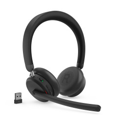 Lenovo ANC Headset 6550 Laisvų rankų įranga Bevielis Su lankeliu Biuras / skambučių centras C tipo USB Bluetooth Juoda
