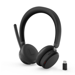 Lenovo ANC Headset 6550 Laisvų rankų įranga Bevielis Su lankeliu Biuras / skambučių centras C tipo USB Bluetooth Juoda