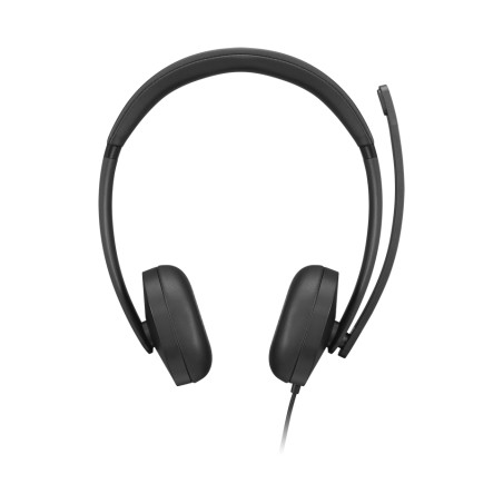 Lenovo VoIP Headset 5000 Laisvų rankų įranga Vielinis Su lankeliu Biuras / skambučių centras C tipo USB Juoda