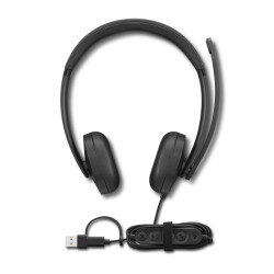 Lenovo VoIP Headset 5000 Wired Head-band Office/Call center USB Type-C Black