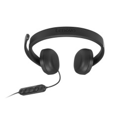 Lenovo VoIP Headset 5000 Laisvų rankų įranga Vielinis Su lankeliu Biuras / skambučių centras C tipo USB Juoda