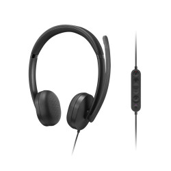 Lenovo VoIP Headset 5000 Laisvų rankų įranga Vielinis Su lankeliu Biuras / skambučių centras C tipo USB Juoda