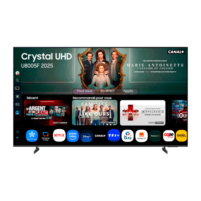 Samsung TU65U8005FU 165,1 cm (65") 4K Ultra HD Smart TV „Wi-Fi“ Juoda