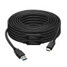 Microconnect USB3.1CA10AMP USB kabelis USB 3.2 Gen 1 (3.1 Gen 1) 10 m USB C USB A Juoda