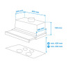 Samsung NK24M1030IS Semi built-in (pull out) Stainless steel 392 m³/h