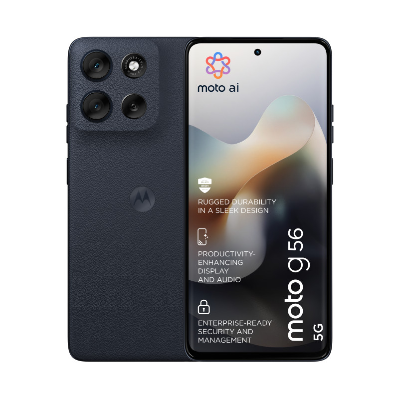 Motorola moto g56 5G 17,1 cm (6.72") Hibridinis lizdas dviem SIM kortelėms Android 15 C tipo USB 8 GB 256 GB 5200 mAh Juoda