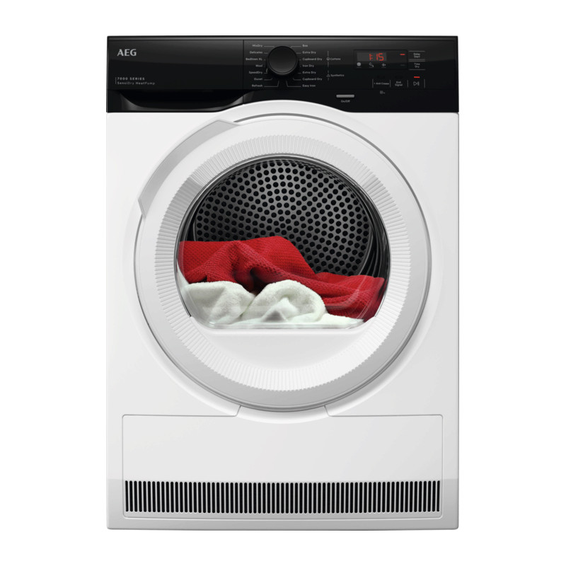 AEG Series 7000 TE782W84W būgninis džiovintuvas Pastatomi Pakraunama per priekį 8 kg Balta