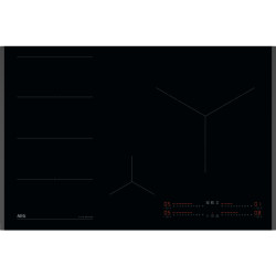 AEG Series 6000 TI84IS00FB Juoda Įmontuoti 80 cm Indukcinė viryklė, padalyta į sritis 4 zone(s)