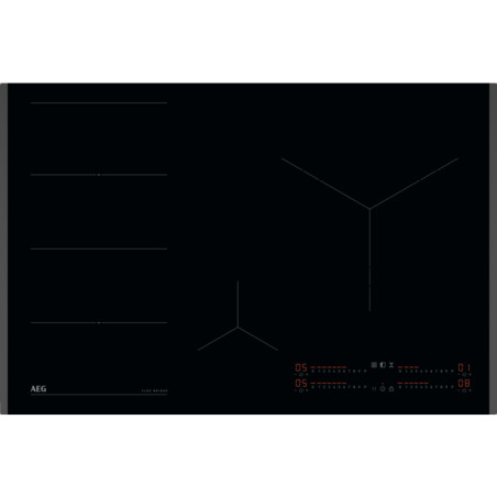 AEG Series 6000 TI84IS00FB Juoda Įmontuoti 80 cm Indukcinė viryklė, padalyta į sritis 4 zone(s)