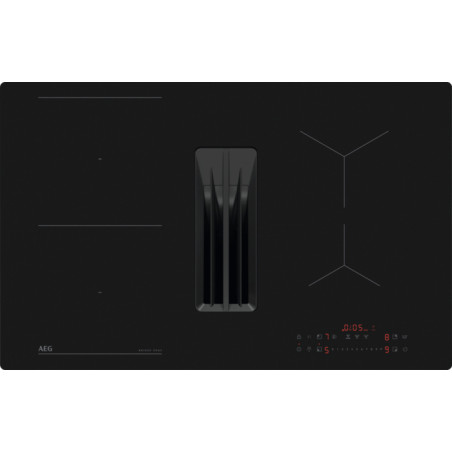 AEG TT8SCB00CT Black Built-in 80 cm Zone induction hob 4 zone(s) Built-in hood