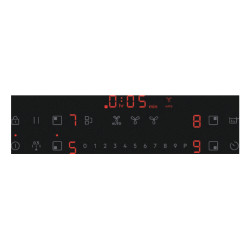 AEG TT8SCB00CT Juoda Įmontuoti 80 cm Indukcinė viryklė, padalyta į sritis 4 zone(s) Pritvirtintas gobtuvas