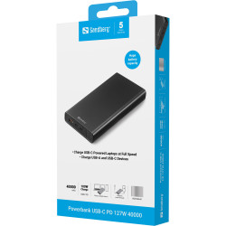 Sandberg 420-63 power bank Lithium-Ion (Li-Ion) 40000 mAh Black