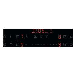 AEG TT8LCB00CB Black Built-in 80 cm Zone induction hob 4 zone(s) Built-in hood