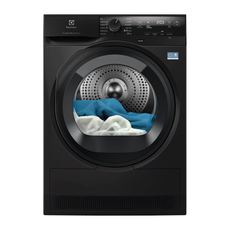 Electrolux EDI7H2E95G būgninis džiovintuvas Pastatomi Pakraunama per priekį 9 kg Juoda
