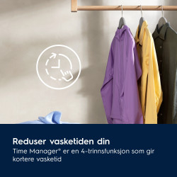 Electrolux EW6S662G38 skalbimo mašina Pakraunama per priekį 7 kg 1400 RPM Balta