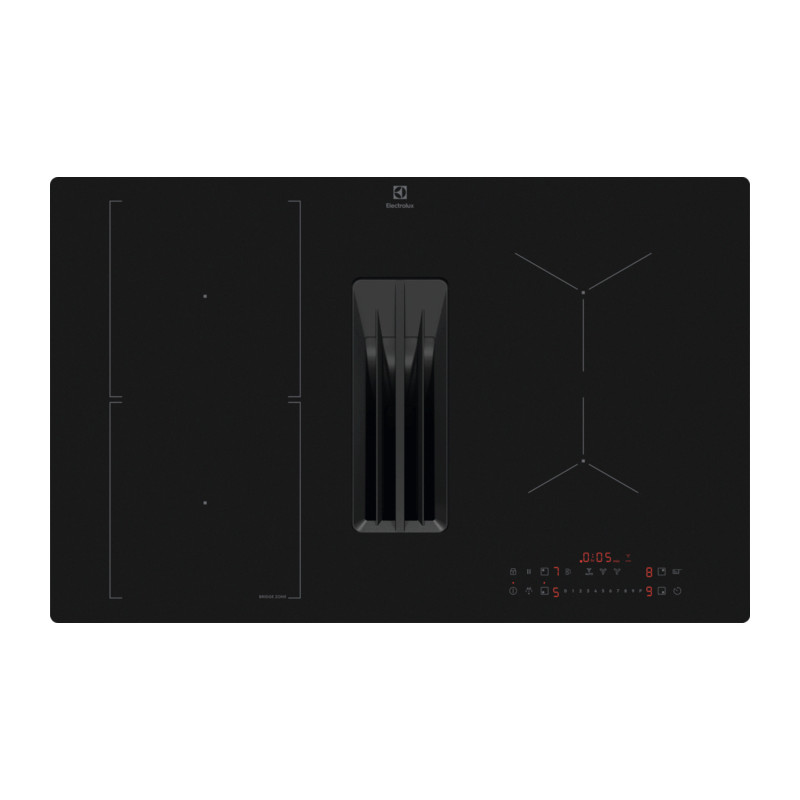 Electrolux HHOB8T5MC Juoda Įmontuoti 80 cm Indukcinė viryklė, padalyta į sritis 4 zone(s) Pritvirtintas gobtuvas