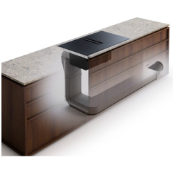 Electrolux HHOB8T5MC Black Built-in 80 cm Zone induction hob 4 zone(s) Built-in hood