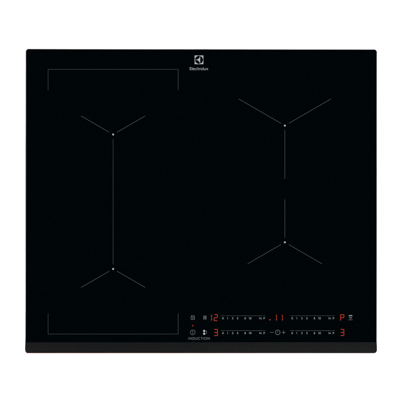 Electrolux HOB654F Juoda Įmontuoti 59 cm Indukcinė viryklė, padalyta į sritis 4 zone(s)