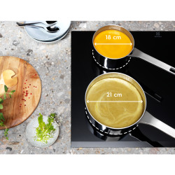Electrolux HOB654F Black Built-in 59 cm Zone induction hob 4 zone(s)