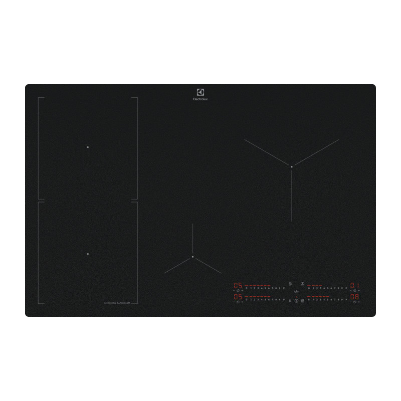 Electrolux HOB860BSC Black Built-in 77 cm Zone induction hob 4 zone(s)