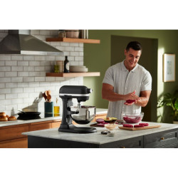 KitchenAid 5KSM55SXXEBM plakiklis Pastatomas plaktuvas 375 W Juoda