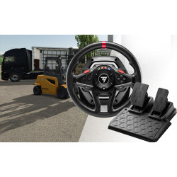 Thrustmaster T128 SimTask Farming Pack Juoda USB Vairas + pedalai + pavarų perjungiklis Analoginis / skaitmeninis PC, PlayStatio