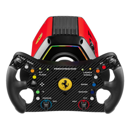 Thrustmaster T818 Ferrari 488 GT3 Simulator Juoda, Raudona USB Vairas + pedalai Analoginis / skaitmeninis PC