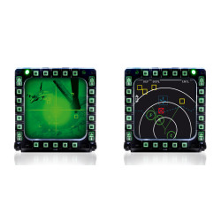 Thrustmaster MFD Cougar Pack Juoda USB Vairalazdė PC