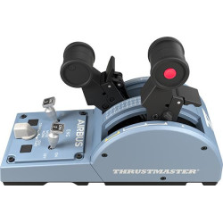 Thrustmaster TCA Quadrant Airbus Edition Juoda, Mėlyna USB Skraidymo simuliatorius Analoginis / skaitmeninis PC